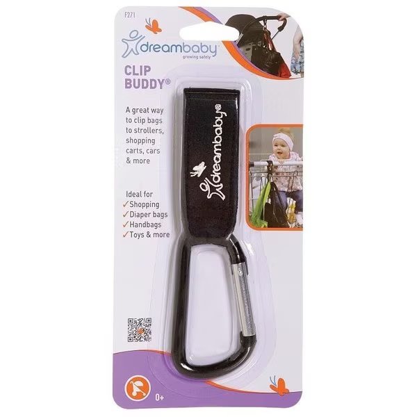 Stroller Clip, Strollerbuddy Clip Buddy, For Strollers, Shopping Carts, Wheelchairs, Dreambaby, Mfr#: L271